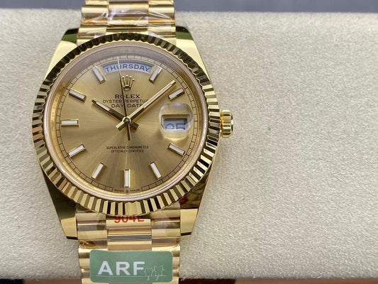 Rolex Day Date 40 M228238-0003 Yellow Oro quadrante 1:1 edizione migliore AR Fabbrica 3255 movimento