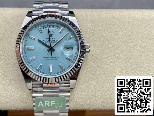 Rolex Day Date 40 M228236-0006 Tiffany quadrante 1:1 edizione migliore AR Fabbrica 3255 movimento
