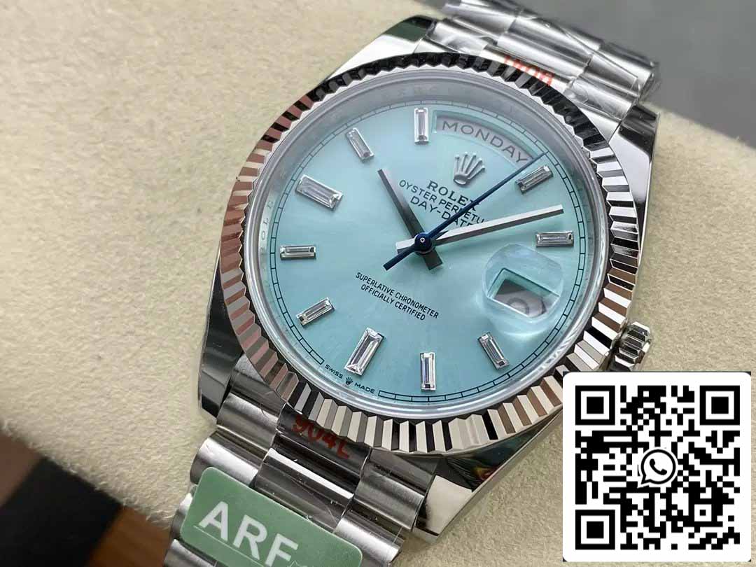 Rolex Day Date 40 M228236-0006 Tiffany quadrante 1:1 edizione migliore AR Fabbrica 3255 movimento