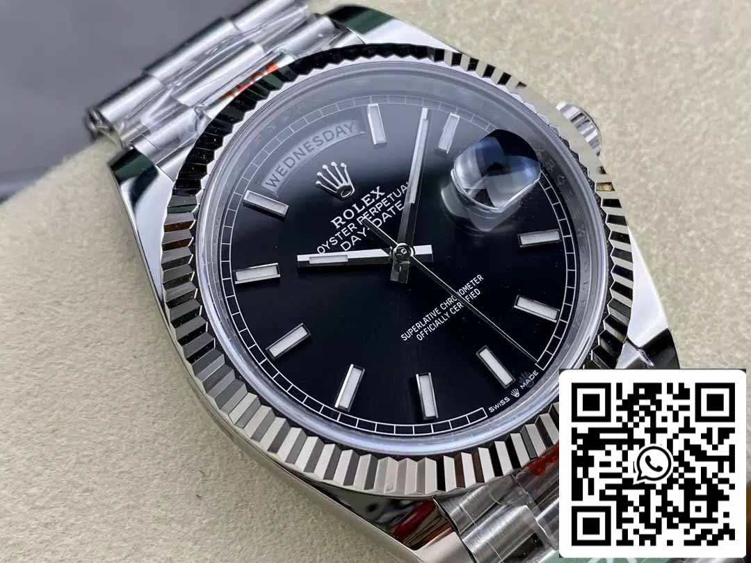 Rolex Day Date 40 M228239-0004 quadrante nero 1:1 edizione migliore AR Fabbrica 3255 movimento