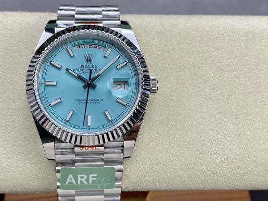 Rolex Day Date 40 M228236-0018 Tiffany quadrante 1:1 edizione migliore AR Fabbrica 3255 movimento