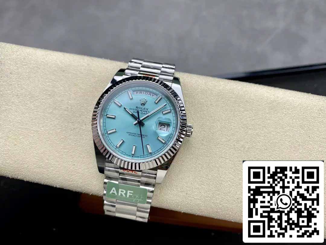 Rolex Day Date 40 M228236-0018 Tiffany quadrante 1:1 edizione migliore AR Fabbrica 3255 movimento