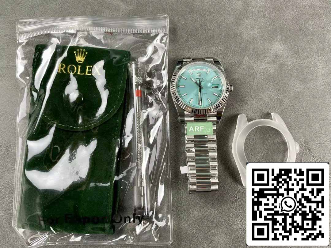Rolex Day Date 40 M228236-0018 Tiffany quadrante 1:1 edizione migliore AR Fabbrica 3255 movimento