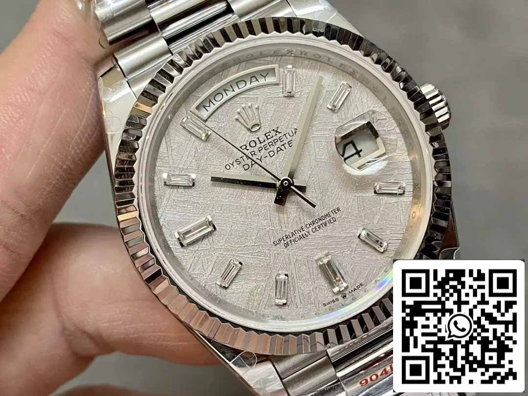 Rolex Day Date 40 M228236-0011  Meteorite Diamond Dial1:1 Best Edition QF Fabbrica 183 gram