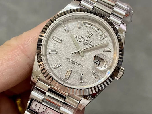 Rolex Day Date 40 M228236-0011  Meteorite Diamond Dial1:1 Best Edition QF Fabbrica 183 gram