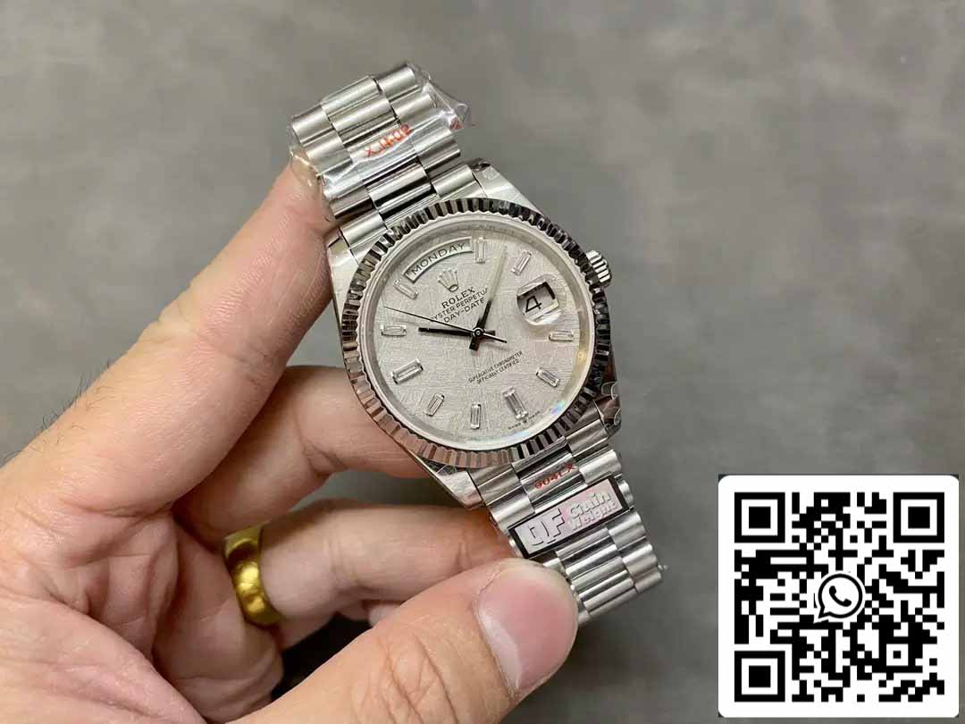 Rolex Day Date 40 M228236-0011  Meteorite Diamond Dial1:1 Best Edition QF Fabbrica 183 gram