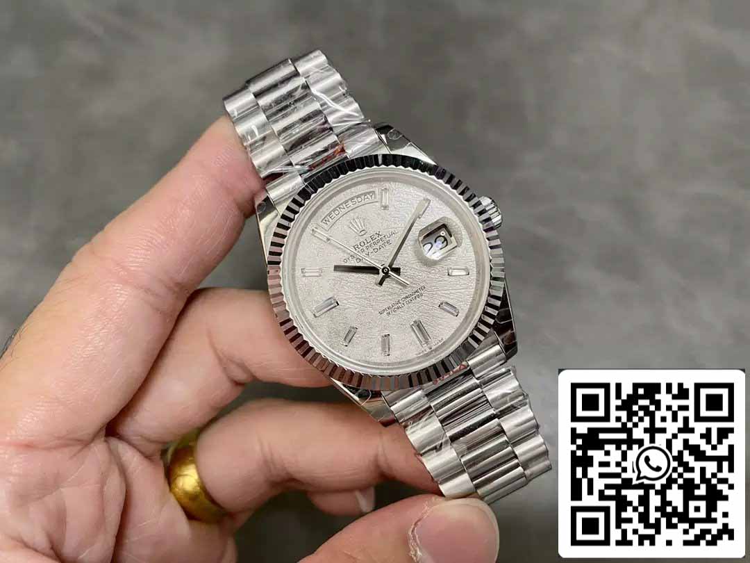 Rolex Day Date 40 m228236-0011 Meteorite Diamond quadrante 1:1 edizione migliore GM Fabbrica V3 Counterweight Versione