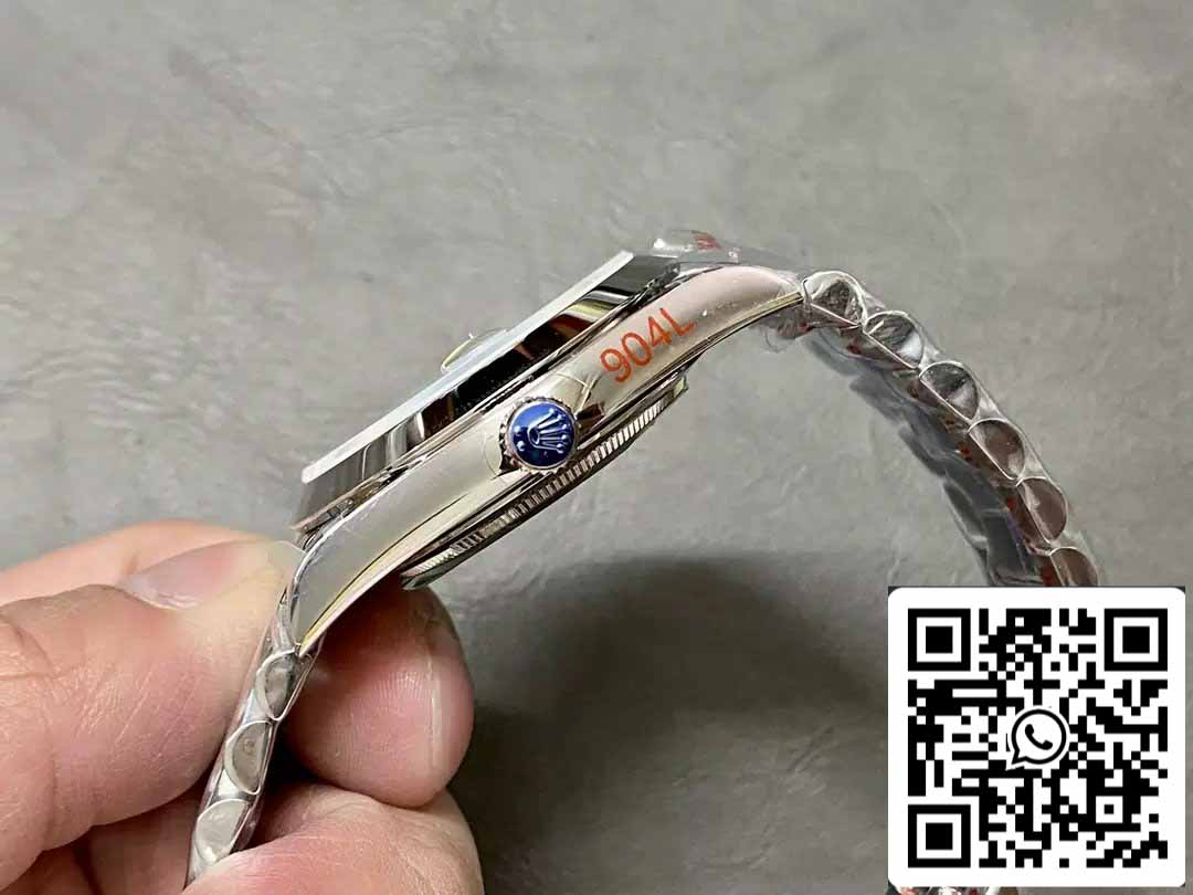 Rolex Day Date 40 m228236 Árabe quadrante azul 1:1 edizione melhor GM Fabbrica V3 Contrapeso Versão