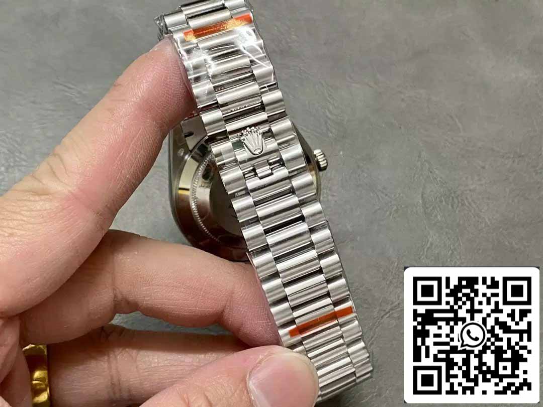 Rolex Day Date 40 m228236 Árabe quadrante azul 1:1 edizione melhor GM Fabbrica V3 Contrapeso Versão