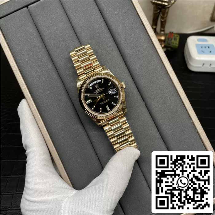 Rolex Day Date 40 M228238 -0004 Nero Diamond quadrante 1:1 edizione migliore GM Fabbrica V3 Counterweight Versione