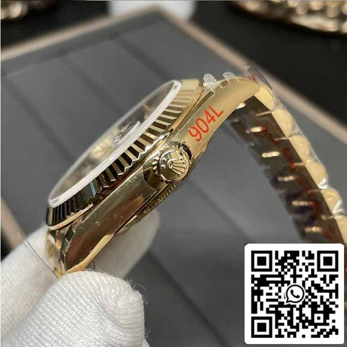 Rolex Day Date 40 M228238 -0004 Nero Diamond quadrante 1:1 edizione migliore GM Fabbrica V3 Counterweight Versione