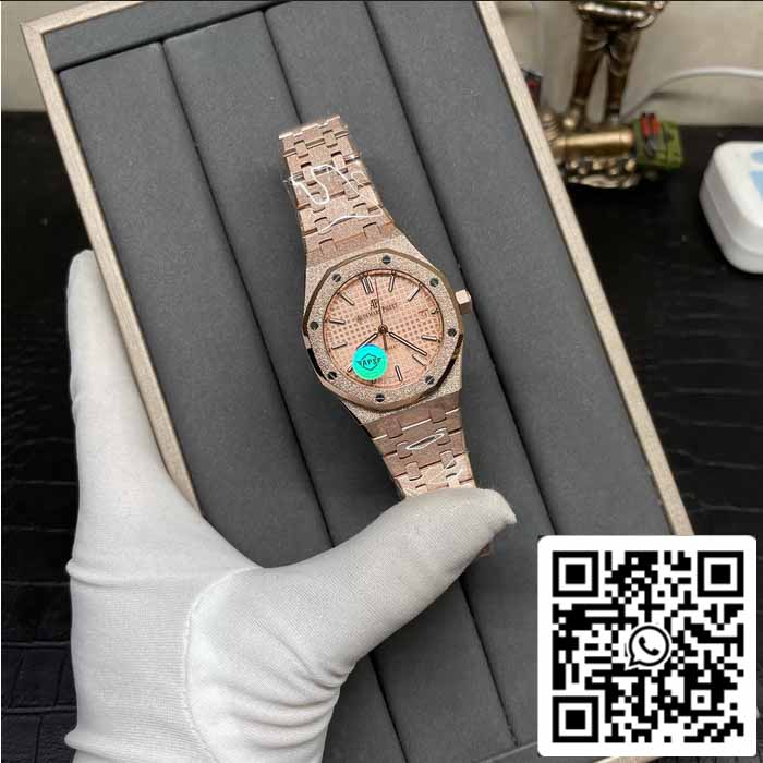 Audemars Piguet 15454OR.GG.1259OR.03 Frost Oro 1:1 edizione migliore APS Fabbrica Rosa Oro quadrante Rosa Oro