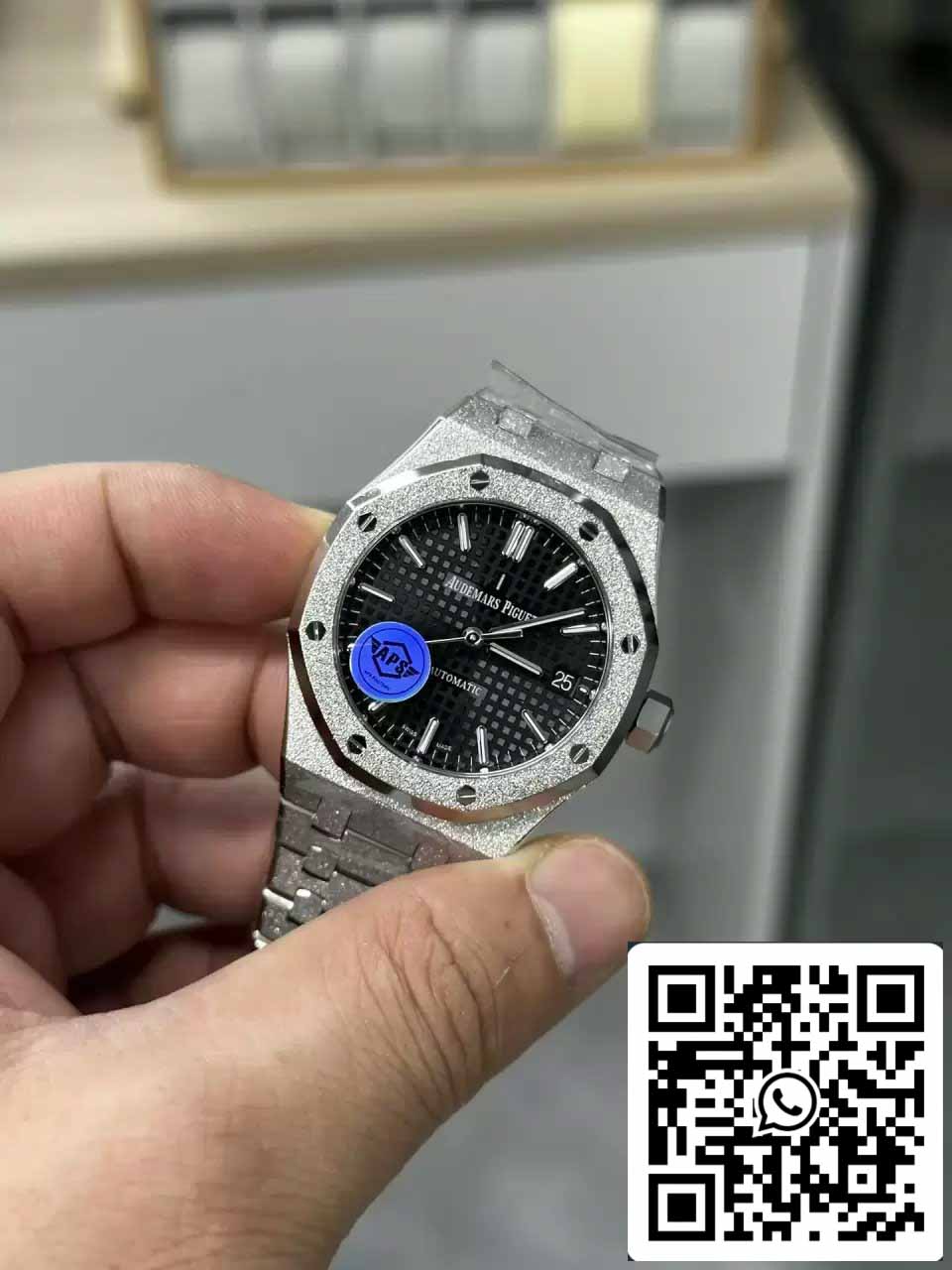 Audemars Piguet 15454BC.GG.1259BC.03 Frost Oro 1:1 edizione migliore APS Fabbrica quadrante nero
