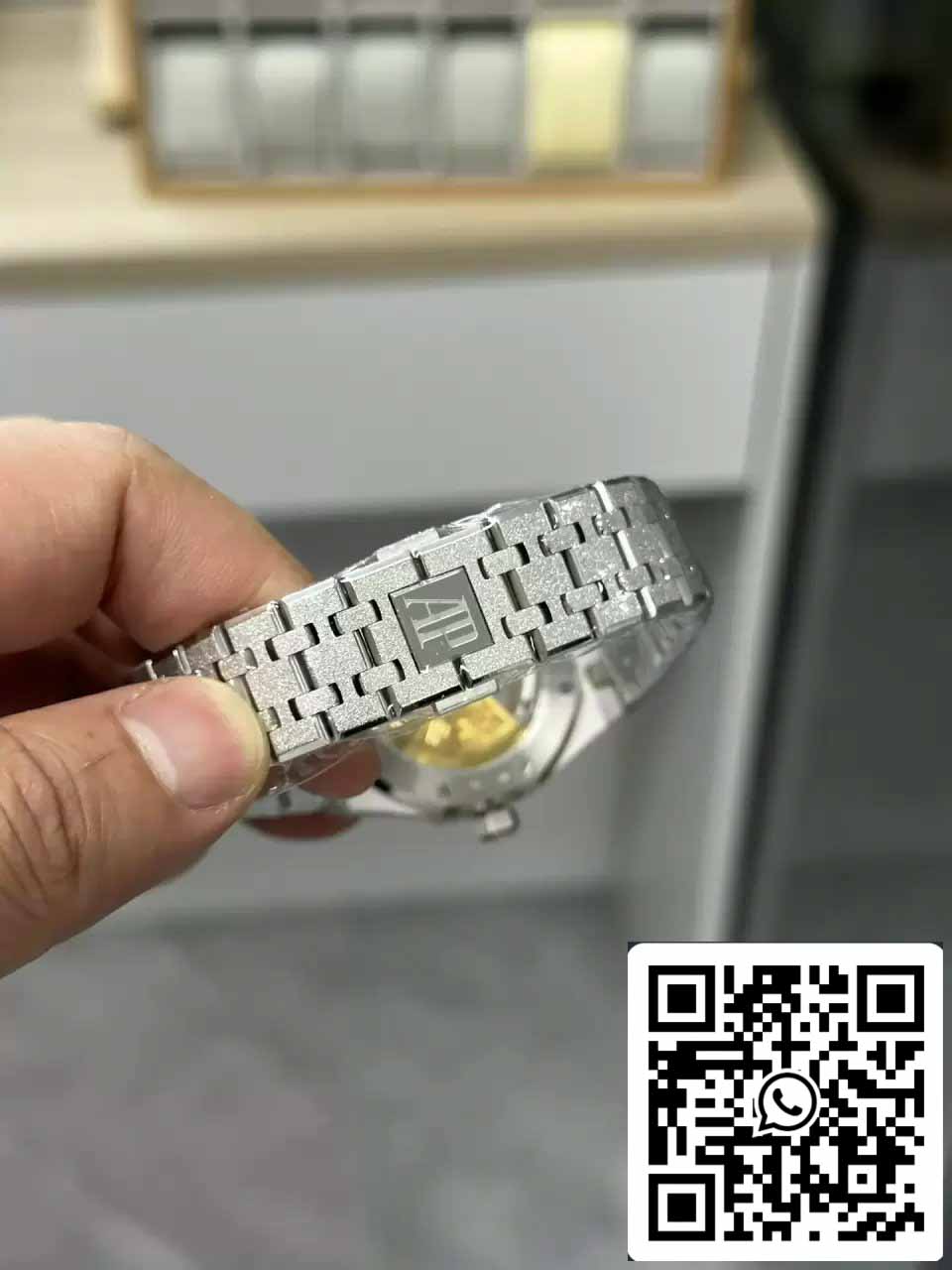 Audemars Piguet 15454BC.GG.1259BC.03 Frost Oro 1:1 edizione migliore APS Fabbrica quadrante blu