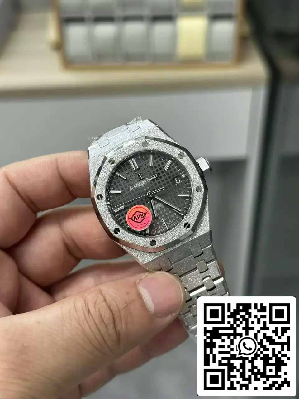 Audemars Piguet 15454BC.GG.1259BC.03 Frost Oro 1:1 edizione migliore APS Fabbrica Grigio quadrante