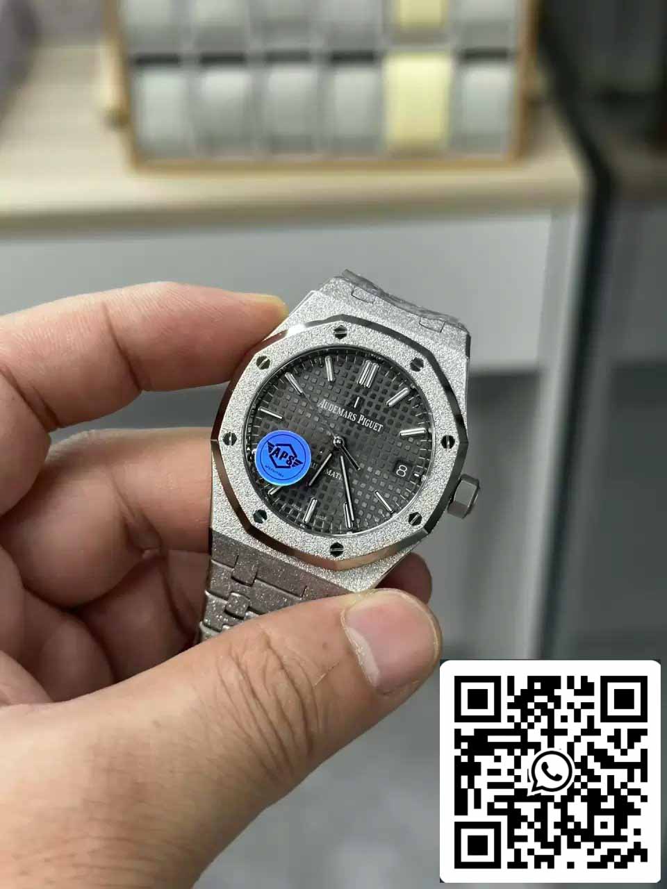 Audemars Piguet 15454BC.GG.1259BC.03 Frost Oro 1:1 edizione migliore APS Fabbrica Grigio quadrante