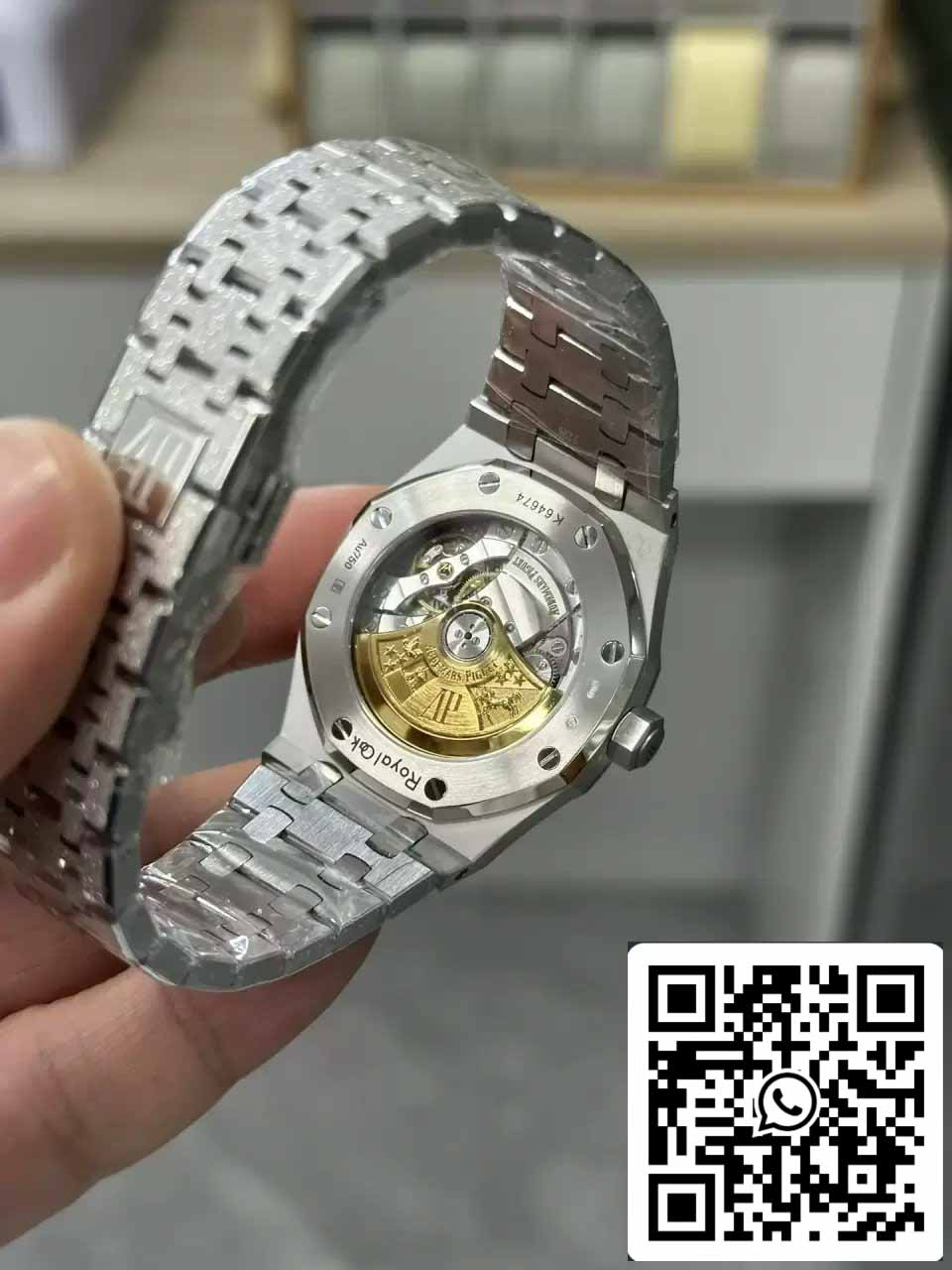 Audemars Piguet 15454BC.GG.1259BC.03 Frost Oro 1:1 edizione migliore APS Fabbrica Grigio quadrante