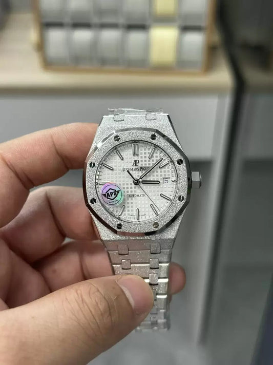 Audemars Piguet 15454BC.GG.1259BC.01 Frost Oro 1:1 edizione migliore APS Fabbrica quadrante bianco