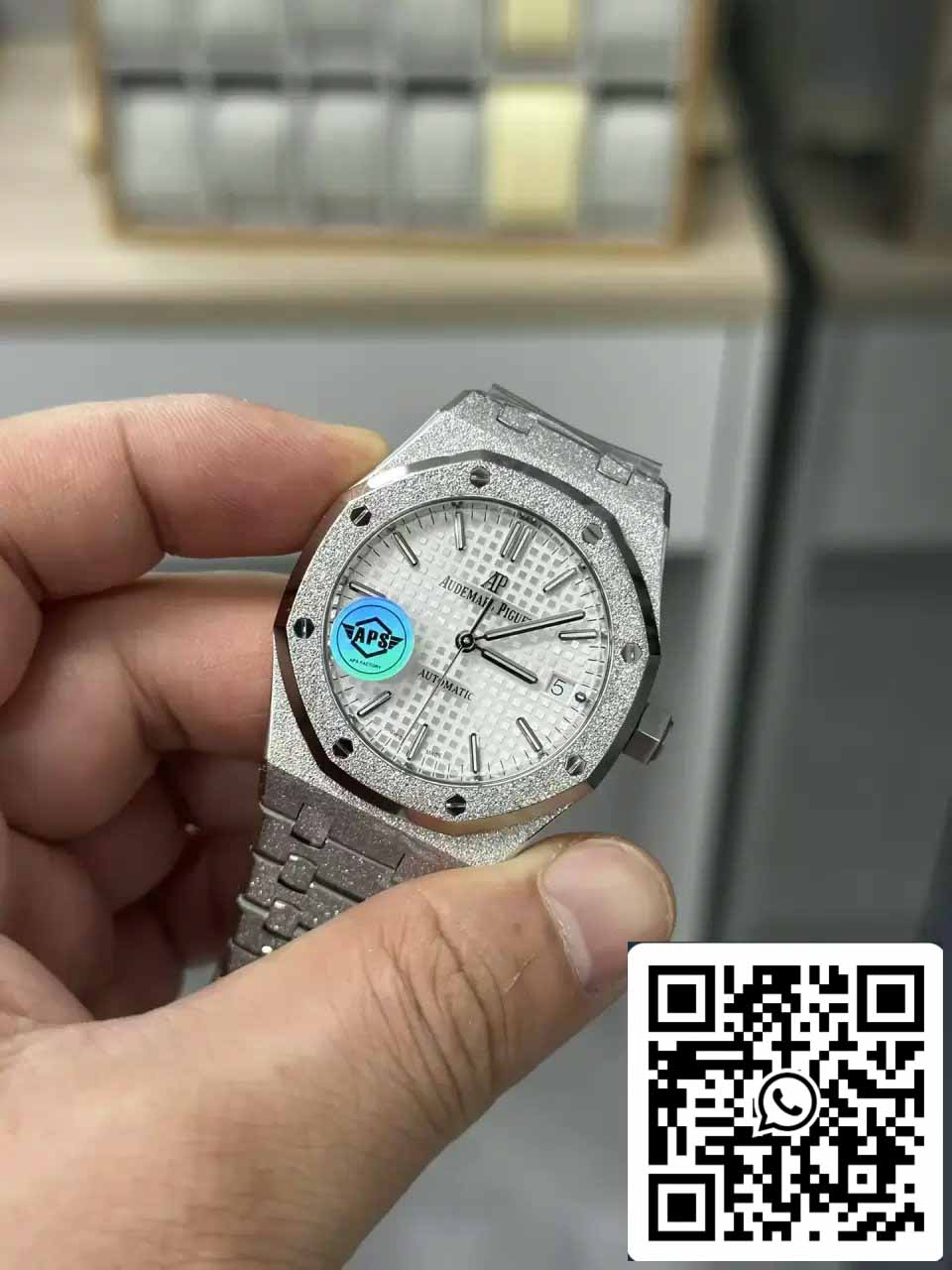 Audemars Piguet 15454BC.GG.1259BC.01 Frost Oro 1:1 edizione migliore APS Fabbrica quadrante bianco