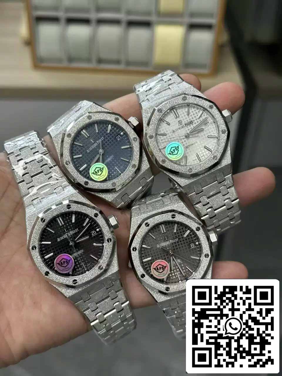 Audemars Piguet 15454BC.GG.1259BC.01 Frost Oro 1:1 edizione migliore APS Fabbrica quadrante bianco