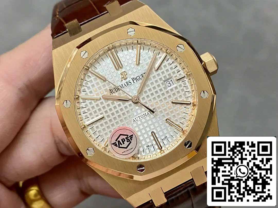 Audemars Piguet Royal Oak 15400OR.OO.D088CR.01 APS Fabbrica V3 1:1 edizione migliore quadrante bianco