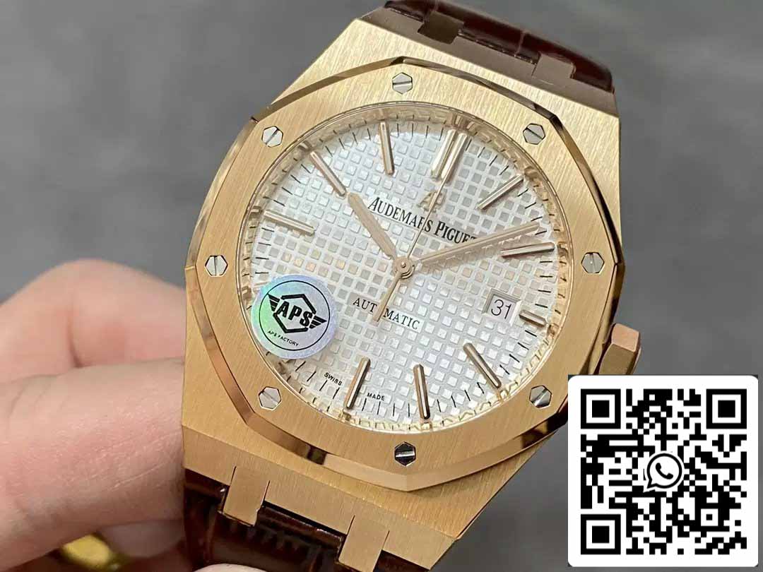 Audemars Piguet Royal Oak 15400OR.OO.D088CR.01 APS Fabbrica V3 1:1 edizione migliore quadrante bianco