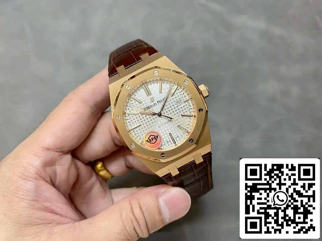 Audemars Piguet Royal Oak 15400OR.OO.D088CR.01 APS Fabbrica V3 1:1 edizione migliore quadrante bianco