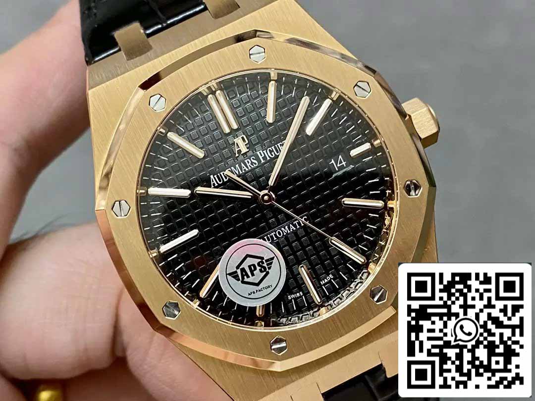 Audemars Piguet Royal Oak 15400OR.OO.D002CR.01 APS Fabbrica V3 1:1 edizione migliore quadrante nero
