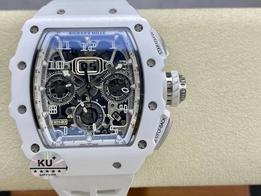Richard Mille RM11-03 Best Edition KU+ Fabbrica [KV - V5] Version White Carbon
