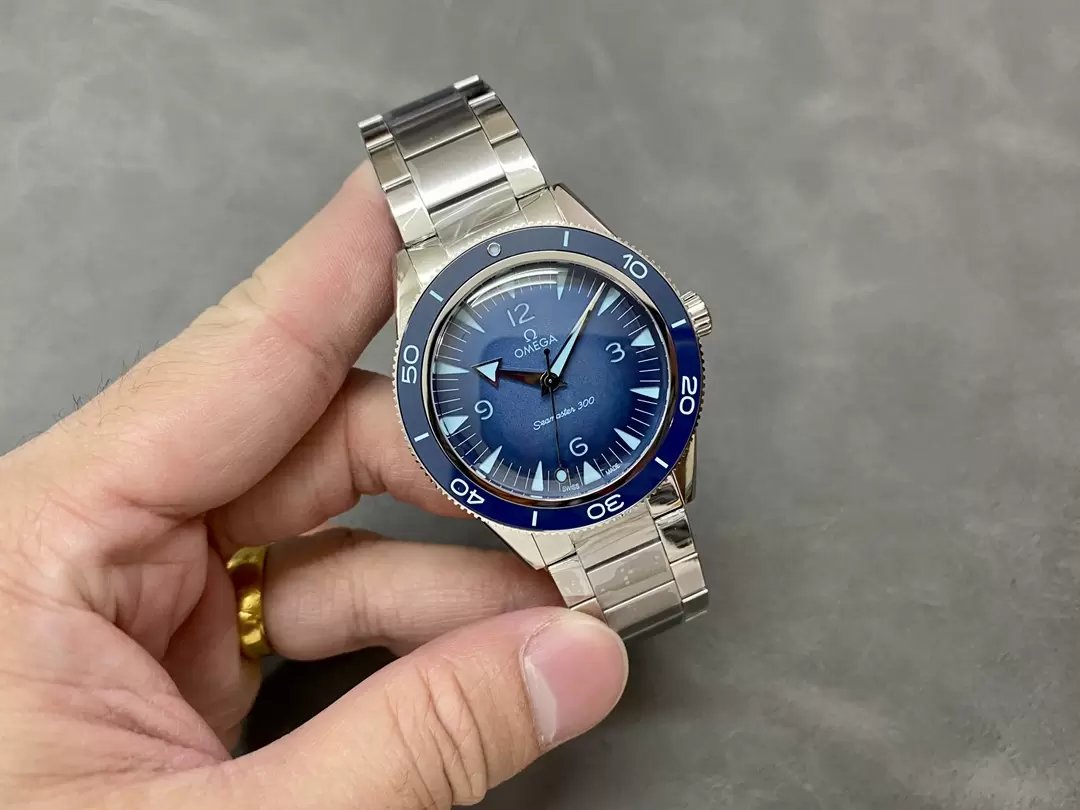 Omega Seamaster 300 234.30.41.21.03.002 1:1 edición mayor VS Fabbrica 41mm quadrante blu