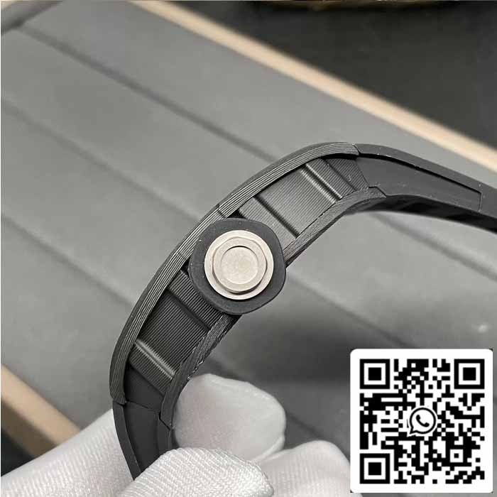 RICHARD MILLE RM055 NTPT fibra de carbono 1:1 edição melhor BBR Fabbrica [V3] Nero Gomma cinturino