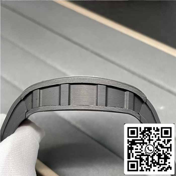 RICHARD MILLE RM055 NTPT fibra de carbono 1:1 edição melhor BBR Fabbrica [V3] Nero Gomma cinturino