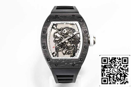 BBR Fabbrica [V3] RICHARD MILLE  RM055 RM-055 NTPT fibra di carbonio Cassa Gomma cinturino