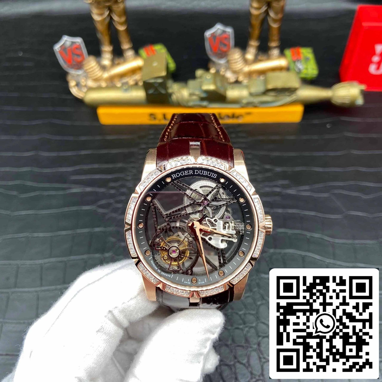 Roger Dubuis Excalibur RDDBEX0393 1:1 edizione migliore BBR Fabbrica V3 Tourbillon scheletrato quadrante