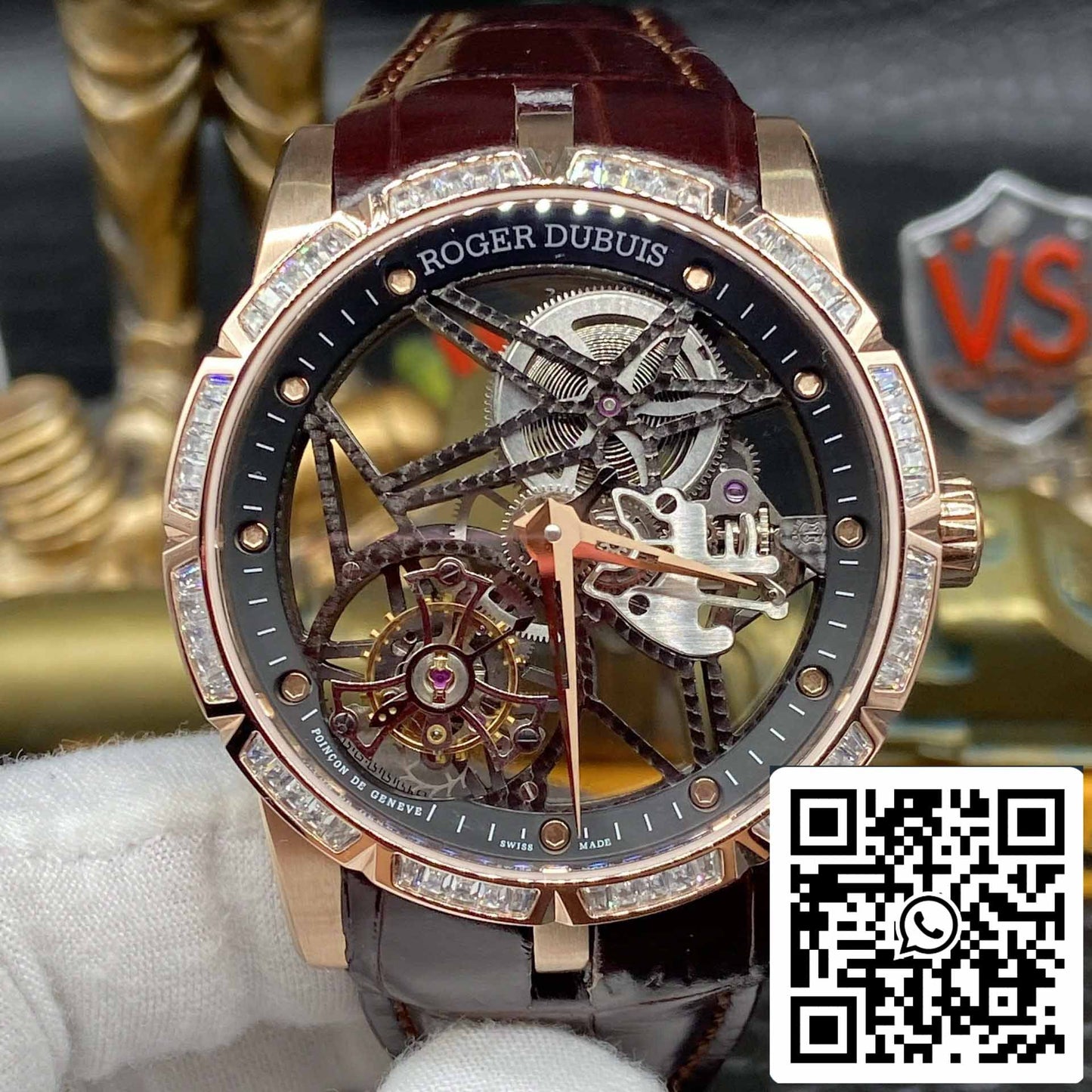 Roger Dubuis Excalibur RDDBEX0393 1:1 edizione migliore BBR Fabbrica V3 Tourbillon scheletrato quadrante