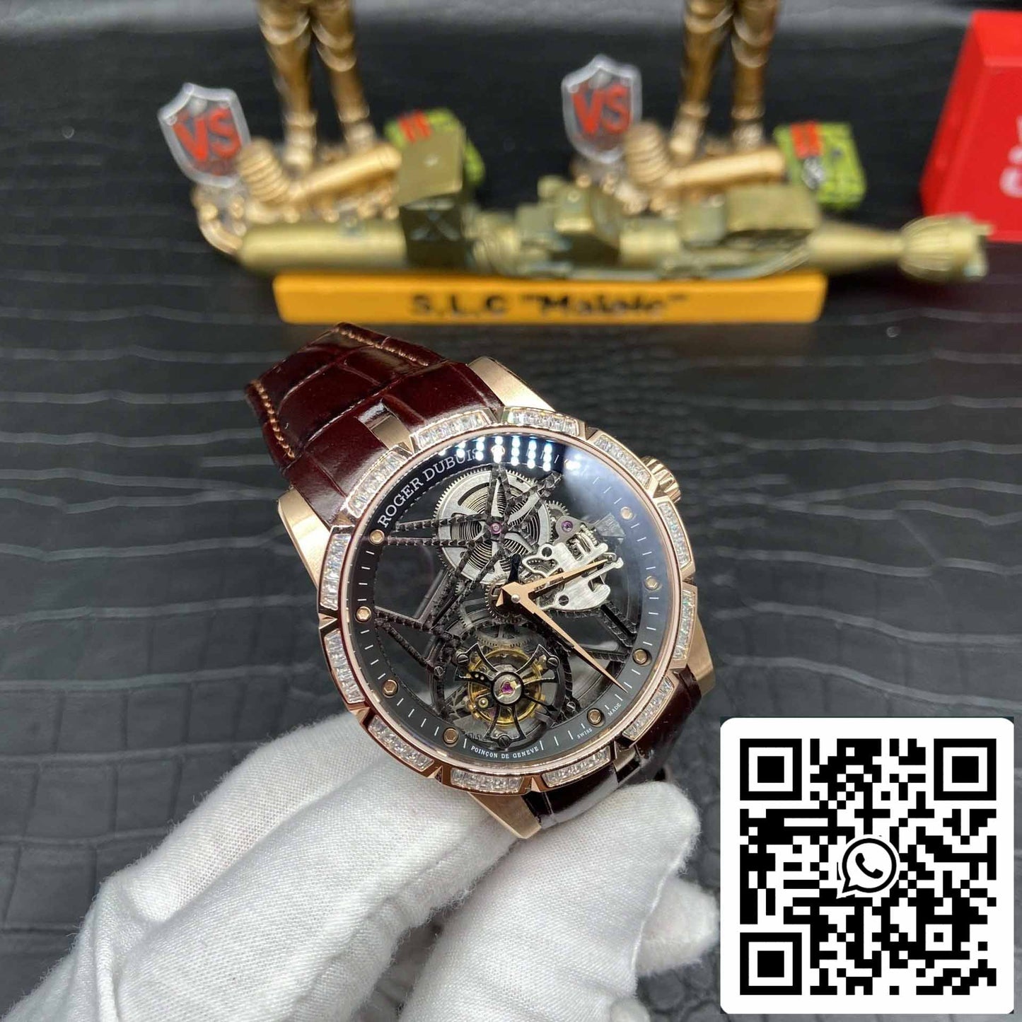 Roger Dubuis Excalibur RDDBEX0393 1:1 edizione migliore BBR Fabbrica V3 Tourbillon scheletrato quadrante