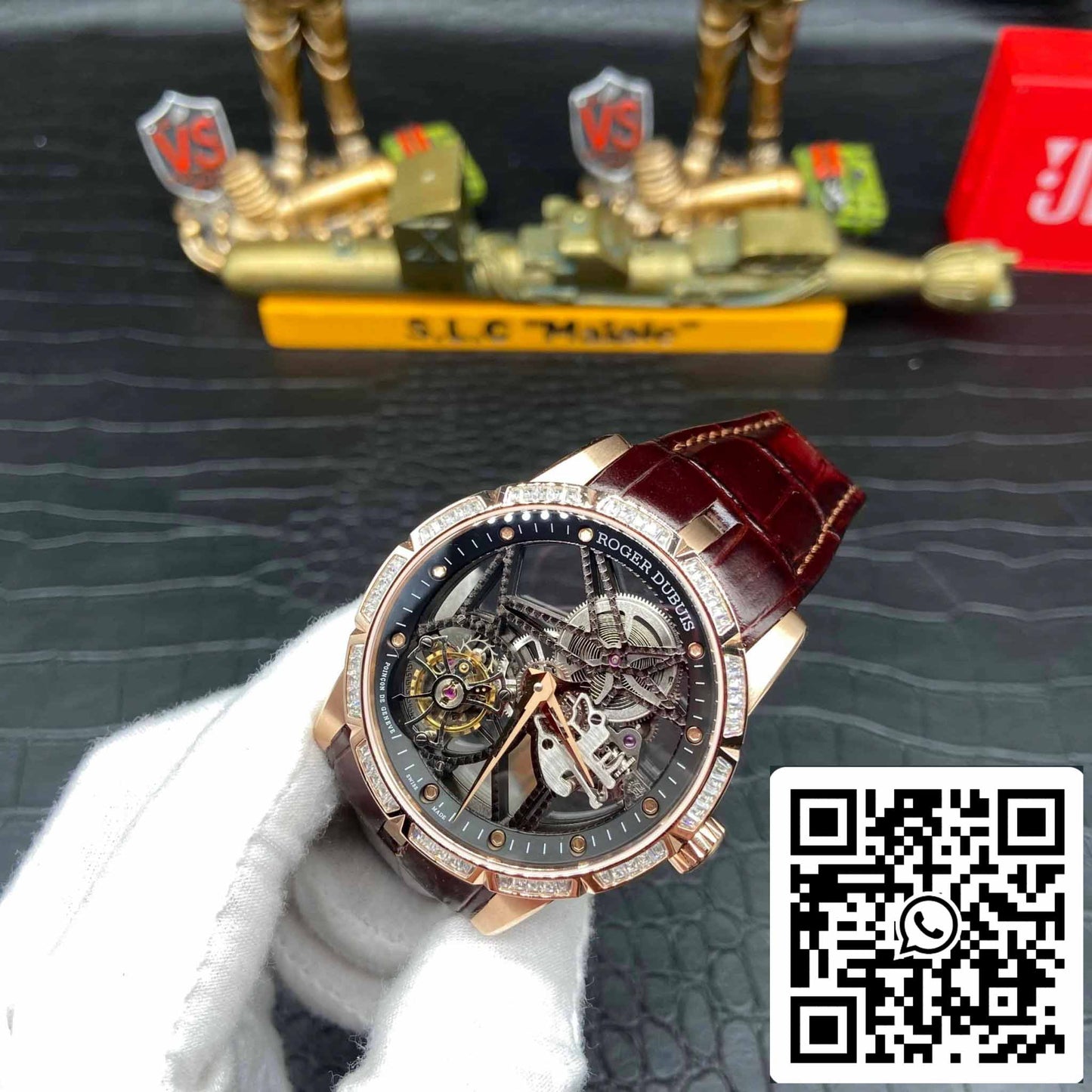 Roger Dubuis Excalibur RDDBEX0393 1:1 edizione migliore BBR Fabbrica V3 Tourbillon scheletrato quadrante