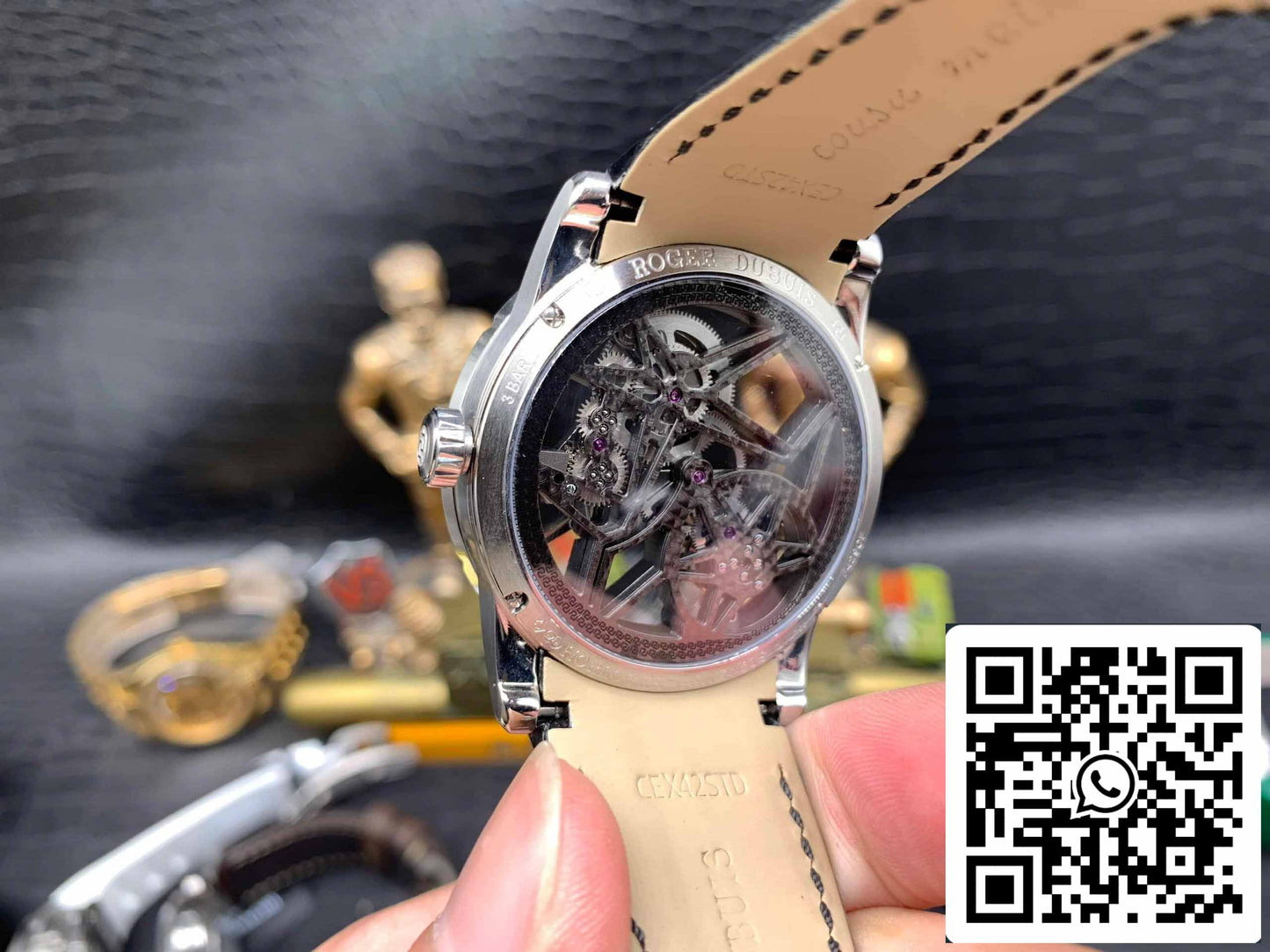 Roger Dubuis Excalibur RDDBEX0393 Argento Cassa 1:1 edizione migliore BBR Fabbrica V3 Tourbillon scheletrato quadrante
