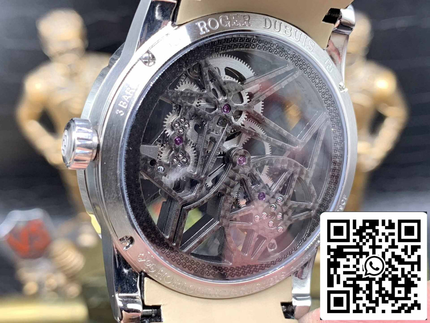 Roger Dubuis Excalibur RDDBEX0393 Argento Cassa 1:1 edizione migliore BBR Fabbrica V3 Tourbillon scheletrato quadrante