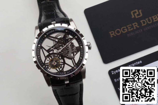 Roger Dubuis Excalibur RDDBEX0392 Silver Case 1:1 edizione migliore BBR Fabbrica V3 Tourbillon Watch