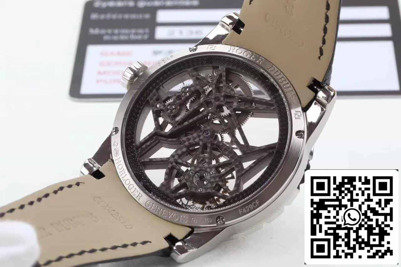 Roger Dubuis Excalibur RDDBEX0392 Caja plateada 1:1 Edición Mejor Reloj BBR Fabbrica V3 Tourbillon 