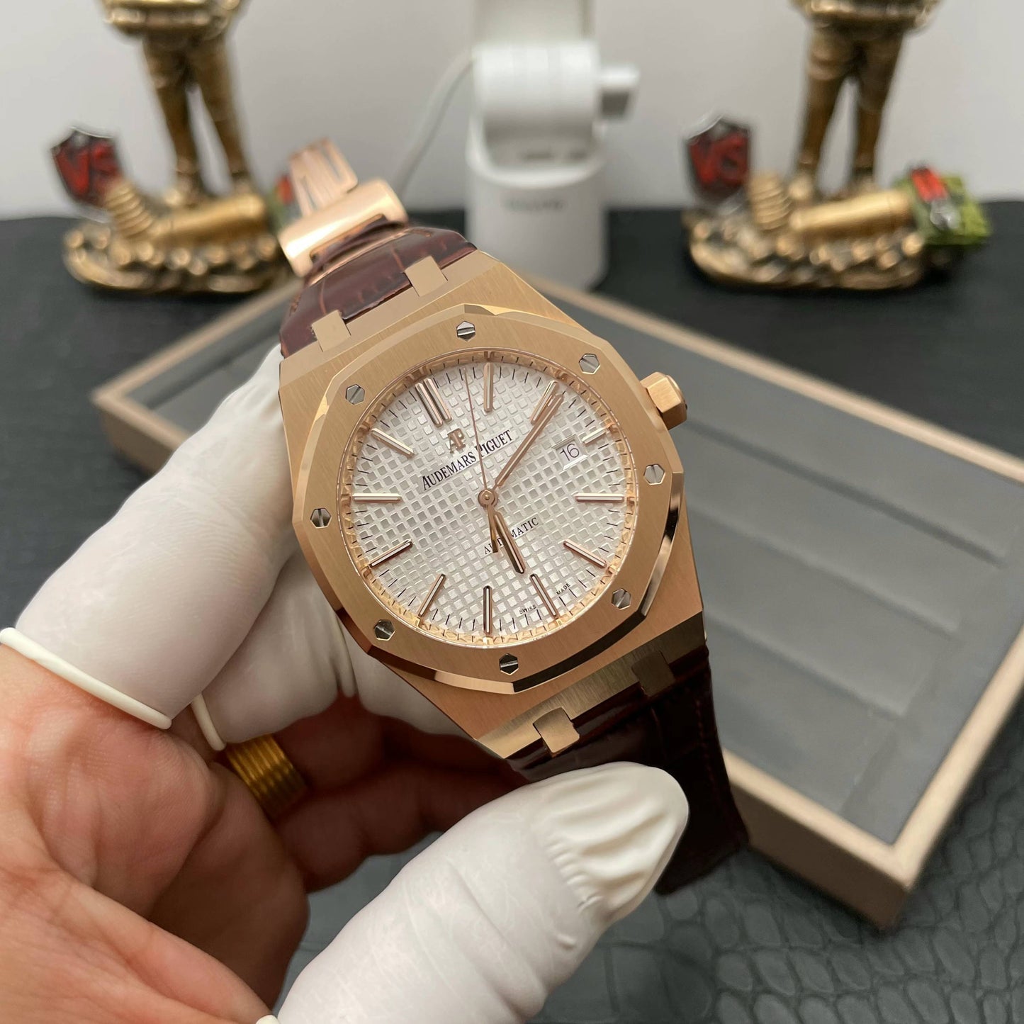 Audemars Piguet Royal Oak 15500OR.OO.D002CR.01 1:1 edición mejorada APS Fabbrica V3 quadrante nero 