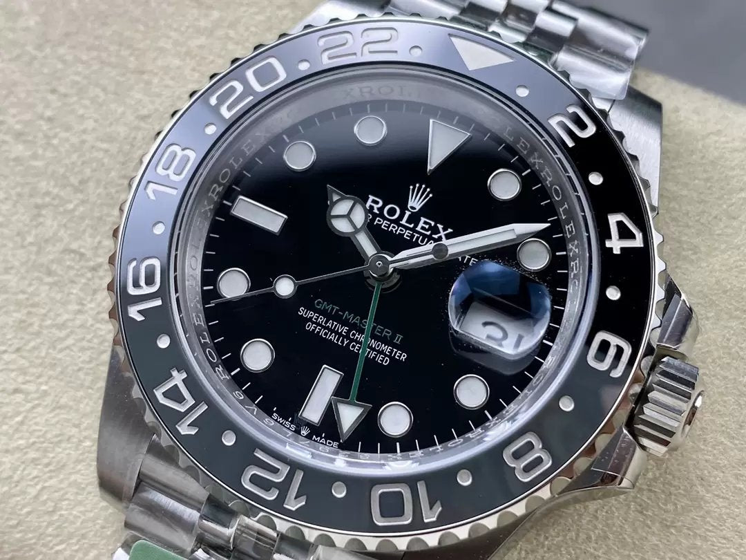 Rolex GMT Master II m126710grnr-0003 1:1 edizione melhor ARF Fabbrica Mais novo 2024 Jubilee cinturino