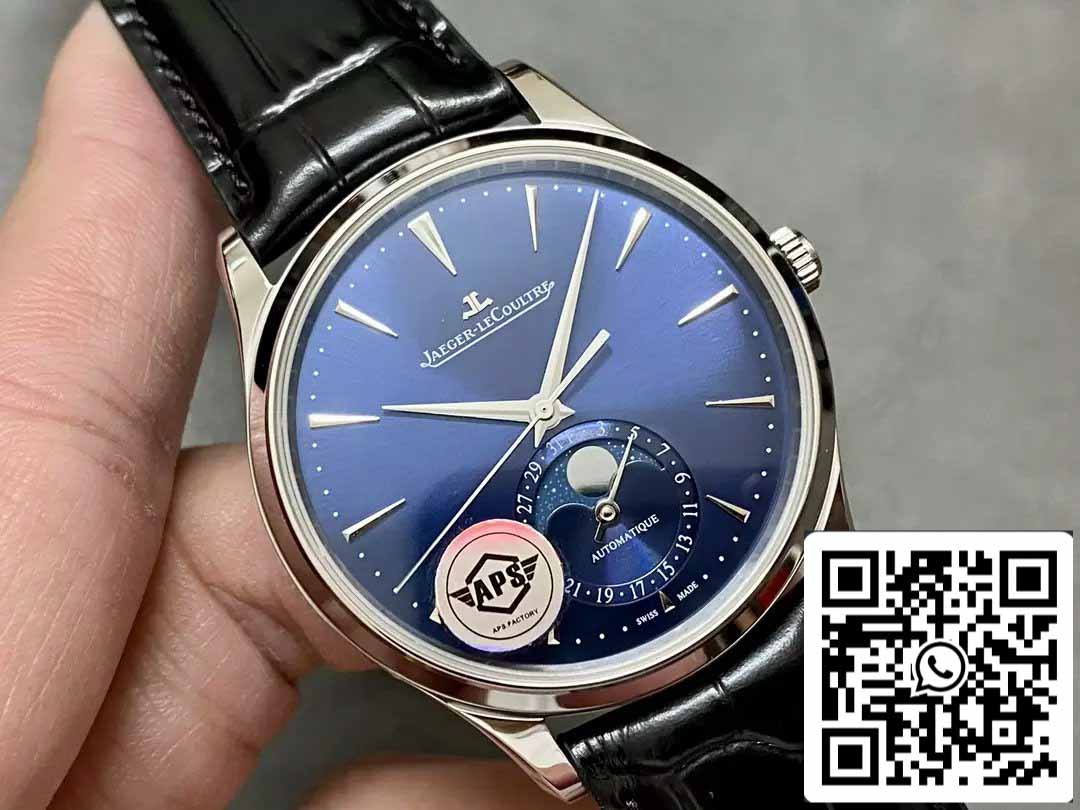 Jaeger-LeCoultre Master Ultra Thin MOON Q1368480 1:1 edizione migliore APS Fabbrica quadrante blu