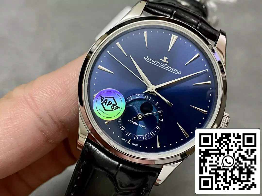 Jaeger-LeCoultre Master Ultra Thin MOON Q1368480 1:1 edizione migliore APS Fabbrica quadrante blu