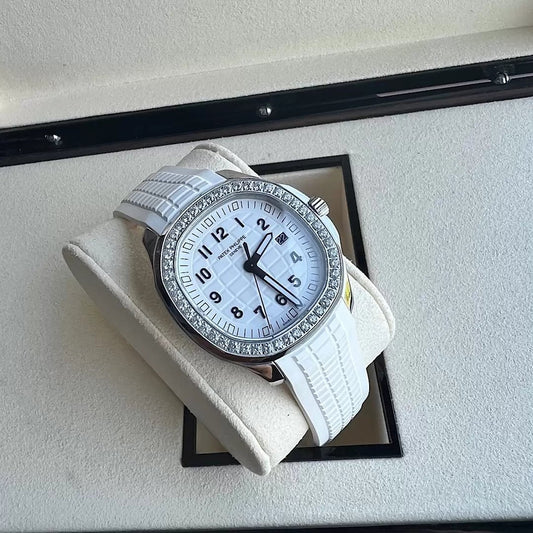Patek Philippe Aquanaut 5267/200A-010 Mostrador Branco 1:1 Melhor Edição PPF Fabbrica