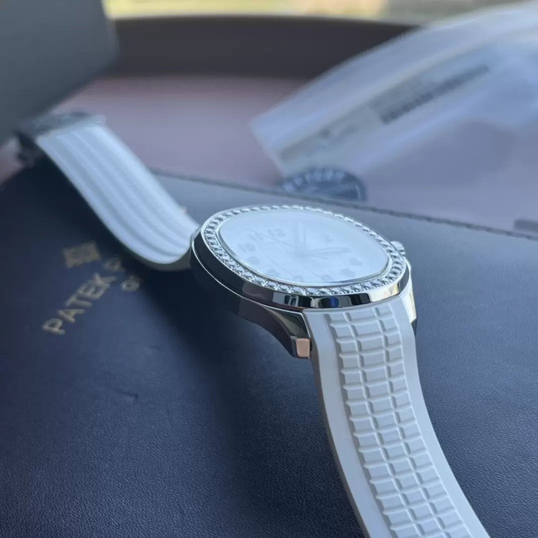 Patek Philippe Aquanaut 5267/200A-010 Mostrador Branco 1:1 Melhor Edição PPF Fabbrica