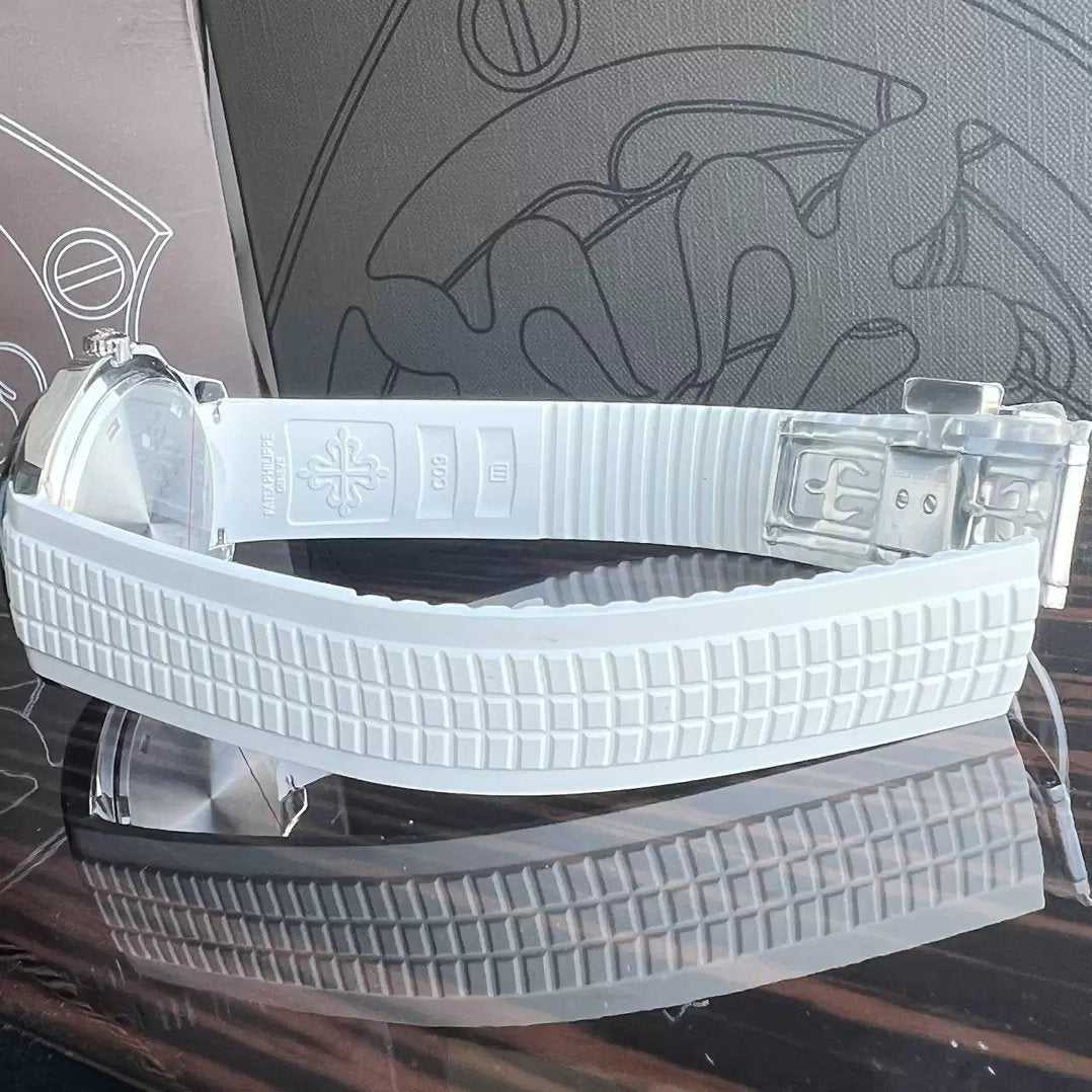 Patek Philippe Aquanaut 5267/200A-010 Mostrador Branco 1:1 Melhor Edição PPF Fabbrica