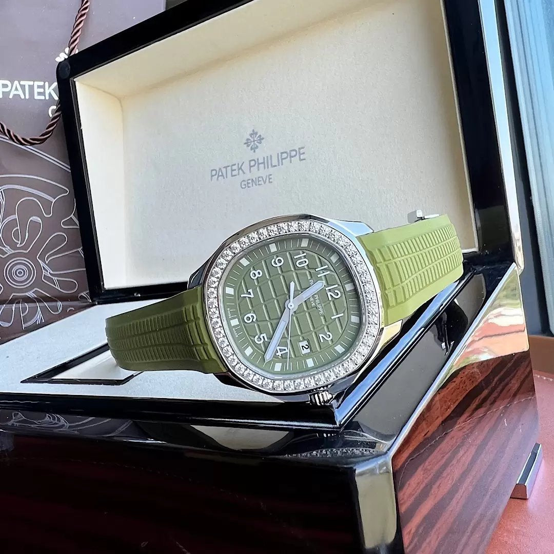Patek Philippe Aquanaut 5267/200A-011 Mostrador Verde 1:1 Melhor Edição PPF Fabbrica