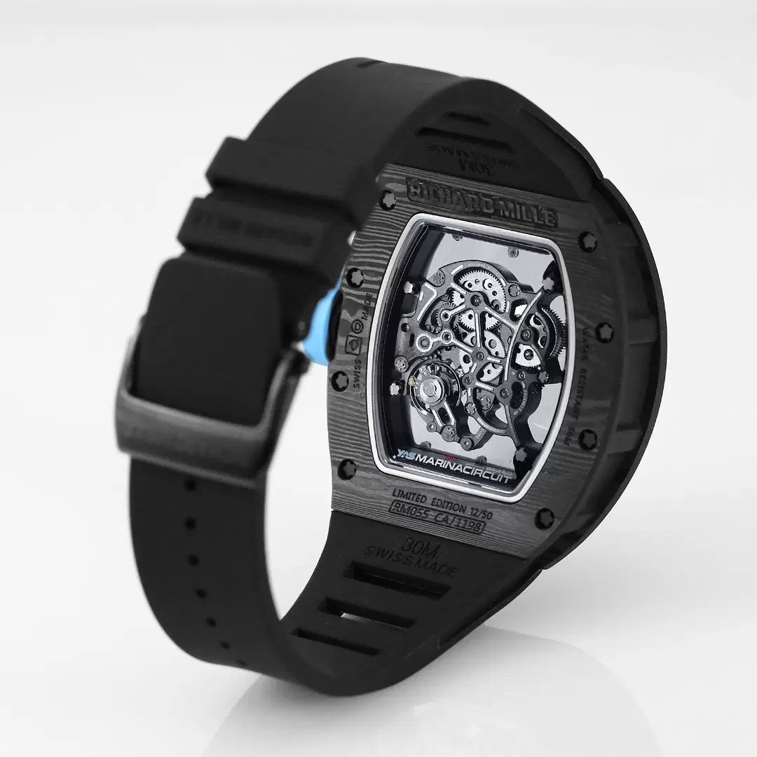 RICHARD MILLE RM055 Redesigned original 1:1 edizione migliore BBR Fabbrica 2024 Blu lunetta